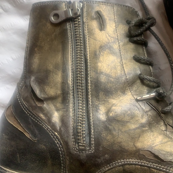 - Maison mihara Yasuhiro distressed deconstructed zipper boots - Picture 7 of 12